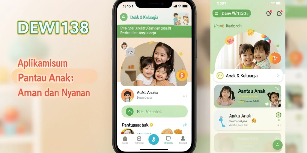 Tampilan antarmuka intuitif aplikasi Pantau Anak DEWI138.