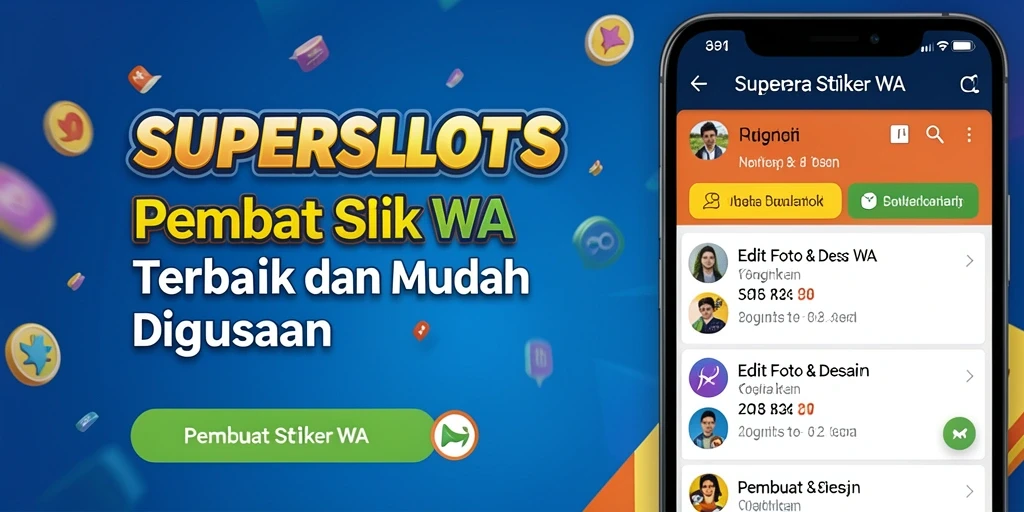Antarmuka menarik dan mudah digunakan untuk membuat stiker WA.