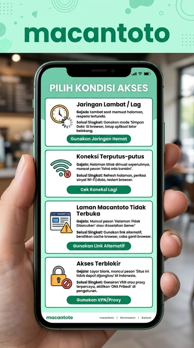 Tampilan link alternatif macantoto